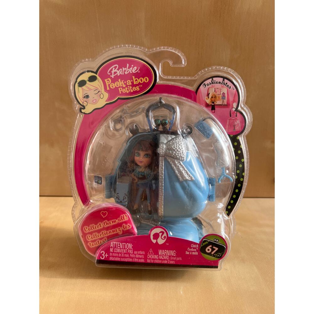 Barbie Peek-a-boo Petites Fashionistas Clutch #67 2008 Mattel N6635 New Sealed